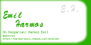 emil harmos business card